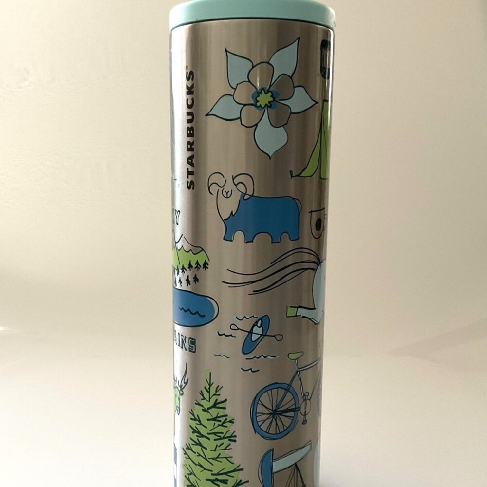 STARBUCKS "BEEN THERE" SERIES COLORADO STAINLESS STEEL TUMBLER - Picture 3 of 9